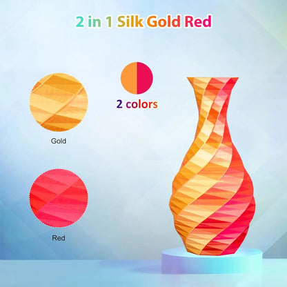 Multicolor Dual / Tri Color Silk PLA Filament 1.75mm – 250g Shiny for FDM 3D Printers