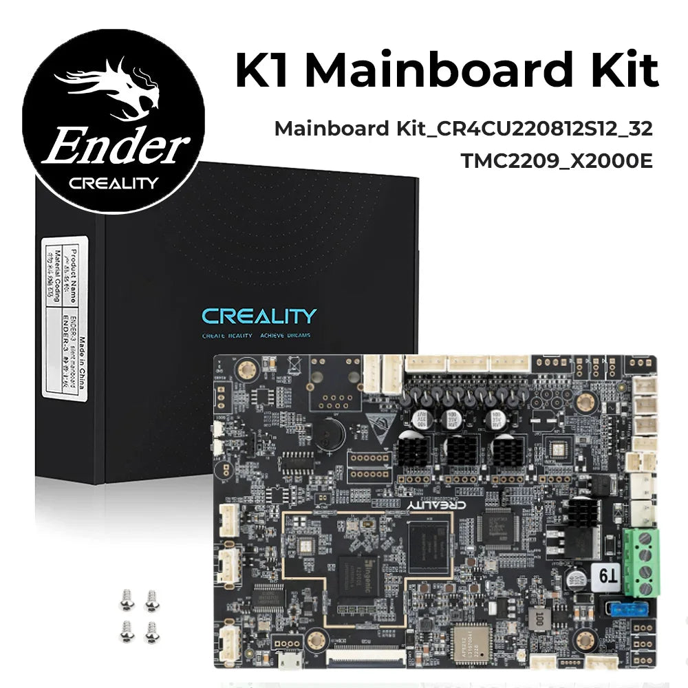 Creality K1 / K1 Max Silent Motherboard – 32-Bit CR4CU220812S12 TMC2209 X2000E Upgrade