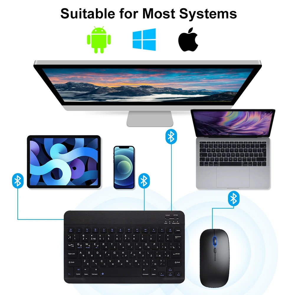 Ultra-Slim Wireless Bluetooth Keyboard