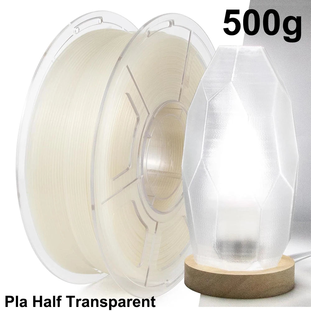 PLA Transparent Filament 1.75mm – 250g / 500g / 1kg Clear Material for FDM 3D Printers
