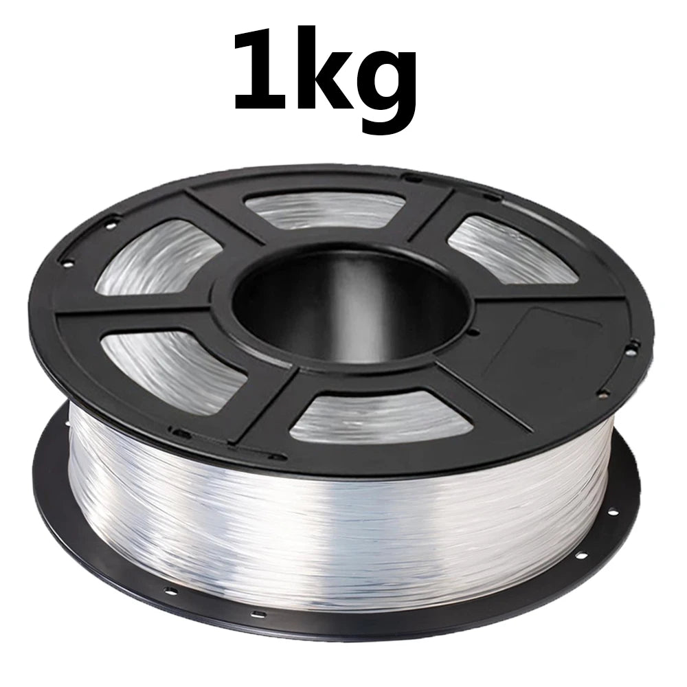 TPU Flexible Filament 1.75mm – 250g / 500g / 1kg Transparent Blue & Clear for FDM 3D Printers