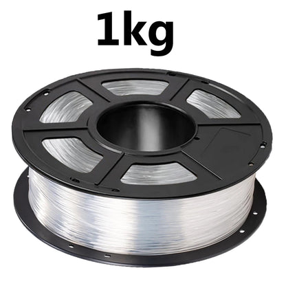 TPU Flexible Filament 1.75mm – 250g / 500g / 1kg Transparent Blue & Clear for FDM 3D Printers