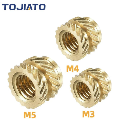 Brass Heat Set Insert Kit – M2 / M3 / M4 Threaded Inserts for 3D Printed Parts