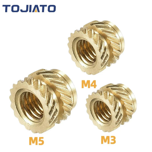 Brass Heat Set Insert Kit – M2 / M3 / M4 Threaded Inserts for 3D Printed Parts