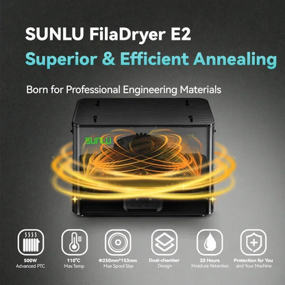 SUNLU FilaDryer E2 – Active Filament Drying Box
