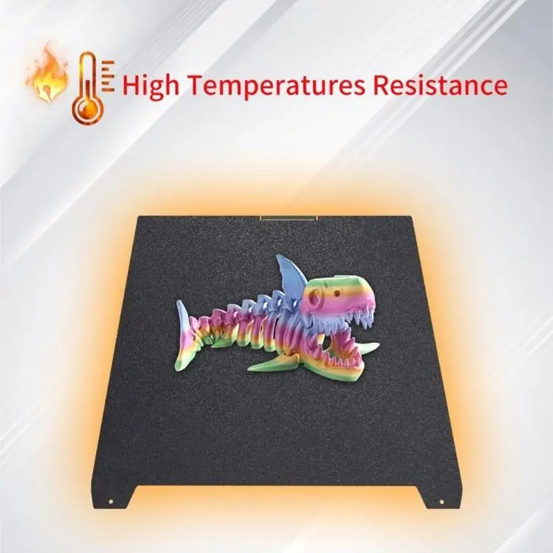 Flexible Steel Build Plate 370x370mm – PEI Heat Resistant Print Bed