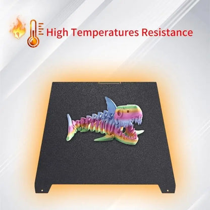 Flexible Steel Build Plate 370x370mm – PEI Heat Resistant Print Bed