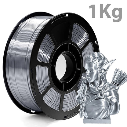 Silk PLA Filament – 1.75mm Shiny Metallic Finish 3D Printer Filament