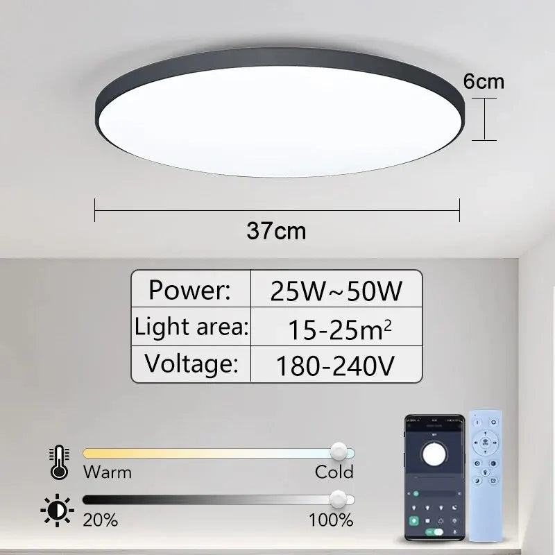 Smart LED Ceiling Light with App Control
