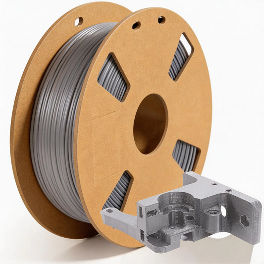 PLA+ Filament 1.75mm Gray – 1kg Neatly Wound ±0.02mm High-Strength 3D Printer Filament