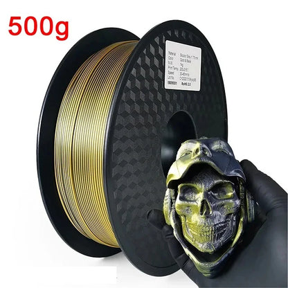 EasyThreed Dual Color Silk PLA Filament 1.75mm – 1kg Multicolor for FDM 3D Printers