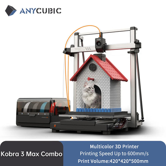 Anycubic Kobra 3 Max – Large Format Multi-Color FDM 3D Printer