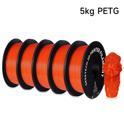 Geeetech PETG Filament 1.75mm – 5kg Vacuum Packed Colorful Spool for FDM 3D Printers