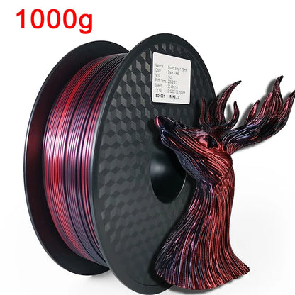 EasyThreed Dual Color Silk PLA Filament 1.75mm – 1kg Multicolor for FDM 3D Printers