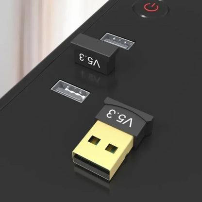 USB Bluetooth 5.3 Adapter – Wireless Transmitter & Receiver Dongle for PC / Laptop