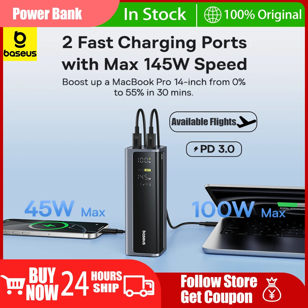 Baseus 145W Power Bank 20800mAh