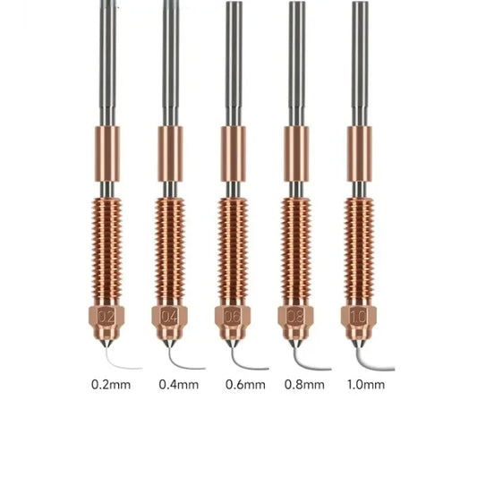 Creality K1C Hardened Steel Nozzle Set – Abrasion-Resistant Replacement Nozzles