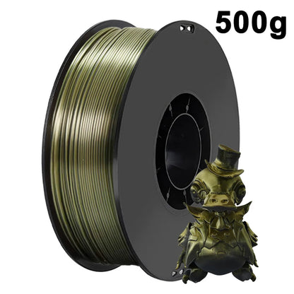 250g 500g 1Kg PLA Filament Silk Black Red Dual Color