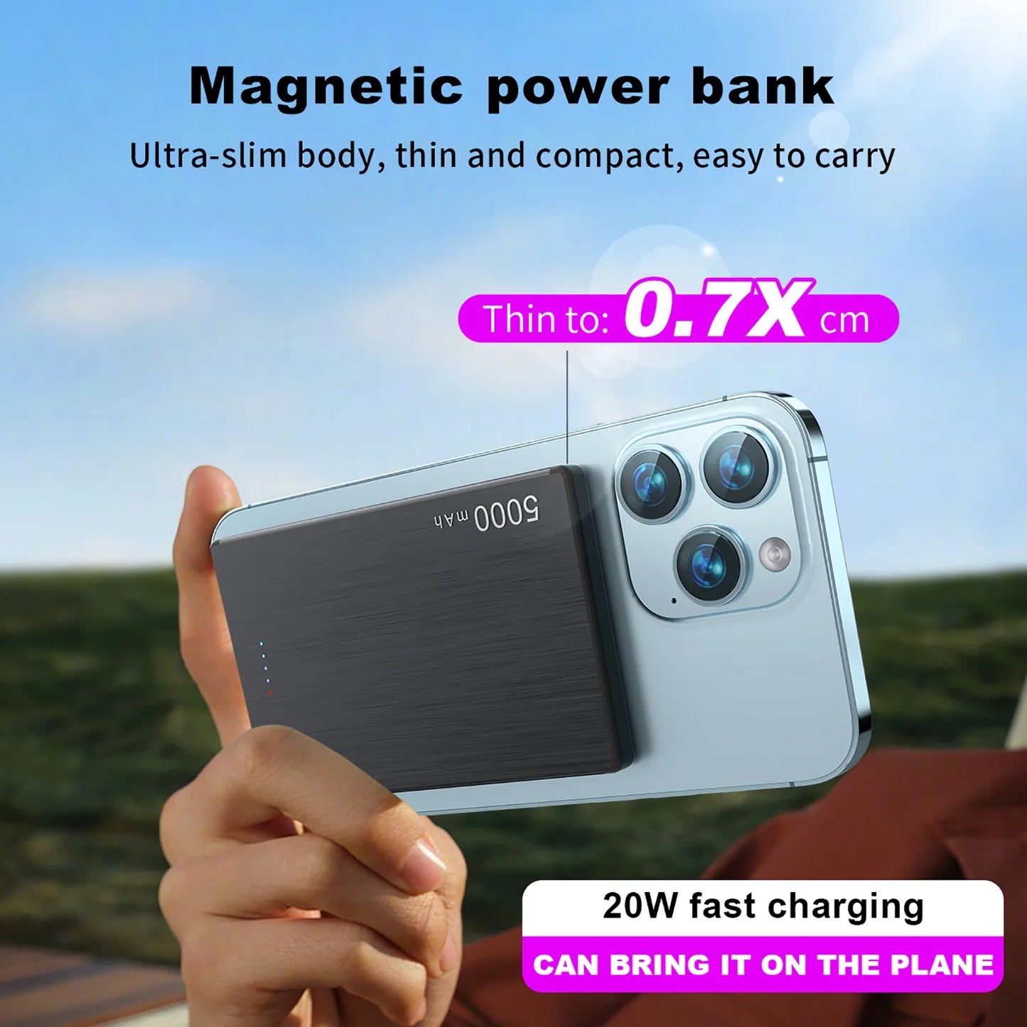 Magnetic Wireless Power Bank 15W