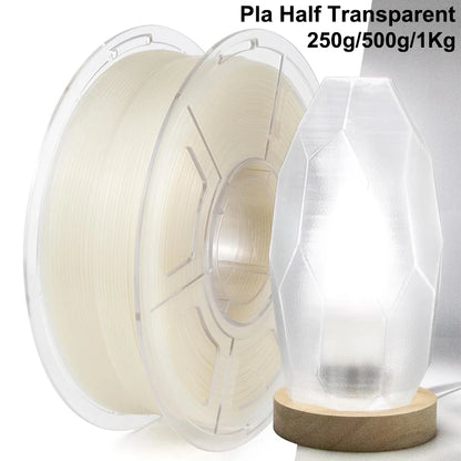 PLA Transparent Filament 1.75mm – 250g / 500g / 1kg Clear Material for FDM 3D Printers