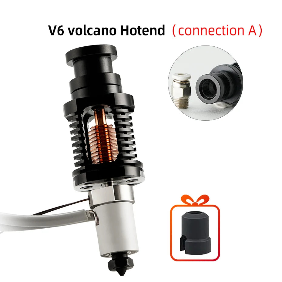 E3D V6 Hotend Upgrade Kit – Ceramic Heating Core, Bimetal Heatbreak & Hardened Steel Nozzle for CR-10 / Voron / Ender 3