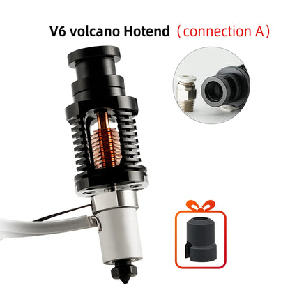 E3D V6 Hotend Upgrade Kit – Ceramic Heating Core, Bimetal Heatbreak & Hardened Steel Nozzle for CR-10 / Voron / Ender 3