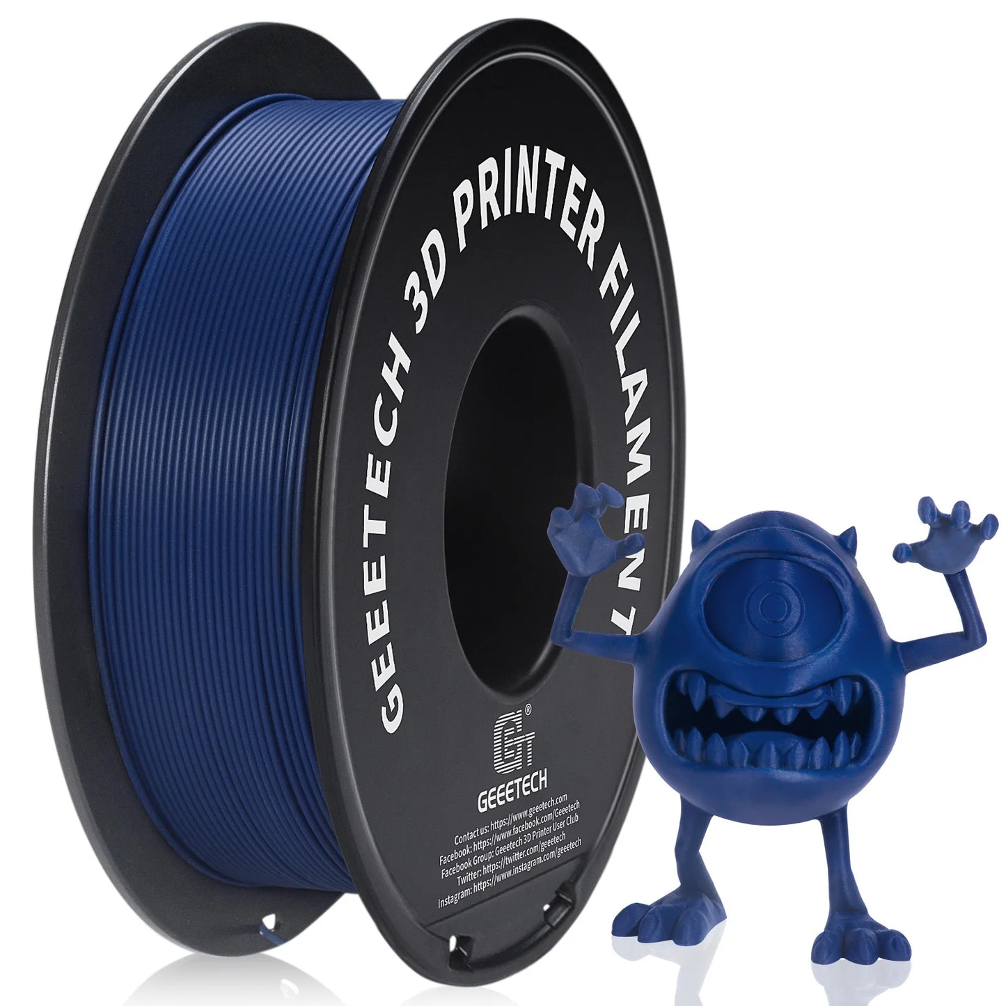 Geeetech Matte PLA Filament 1.75mm – 1kg Spool Vacuum Packed for FDM 3D Printers