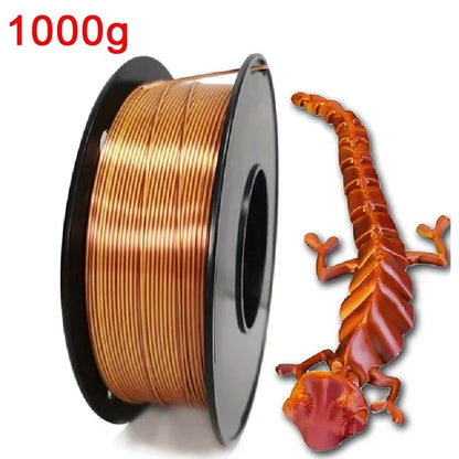 EasyThreed Dual Color Silk PLA Filament 1.75mm – 1kg Multicolor for FDM 3D Printers
