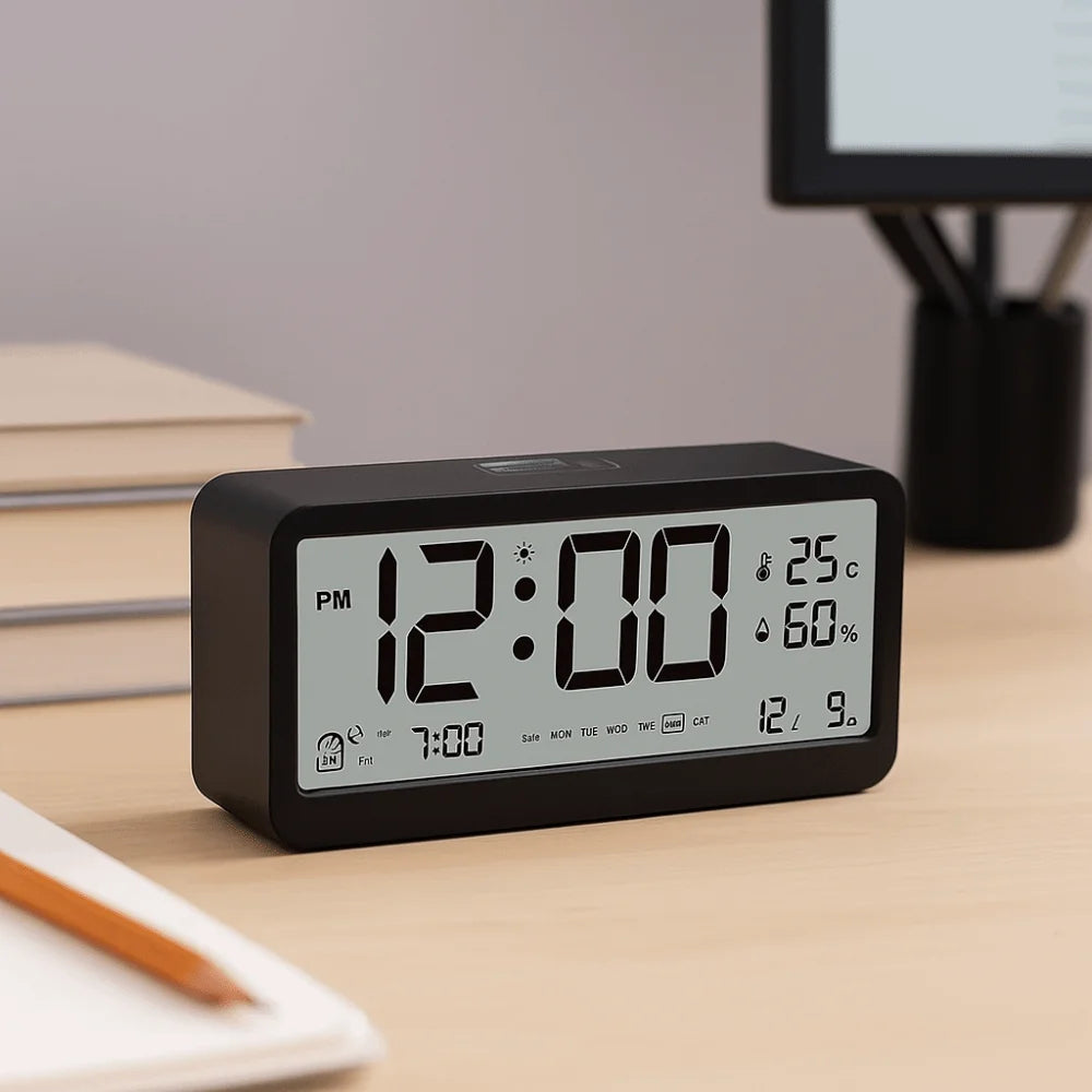 LED Smart Alarm Clock with Temperature Display