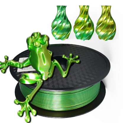 EasyThreed Dual Color Silk PLA Filament 1.75mm – 1kg Multicolor for FDM 3D Printers