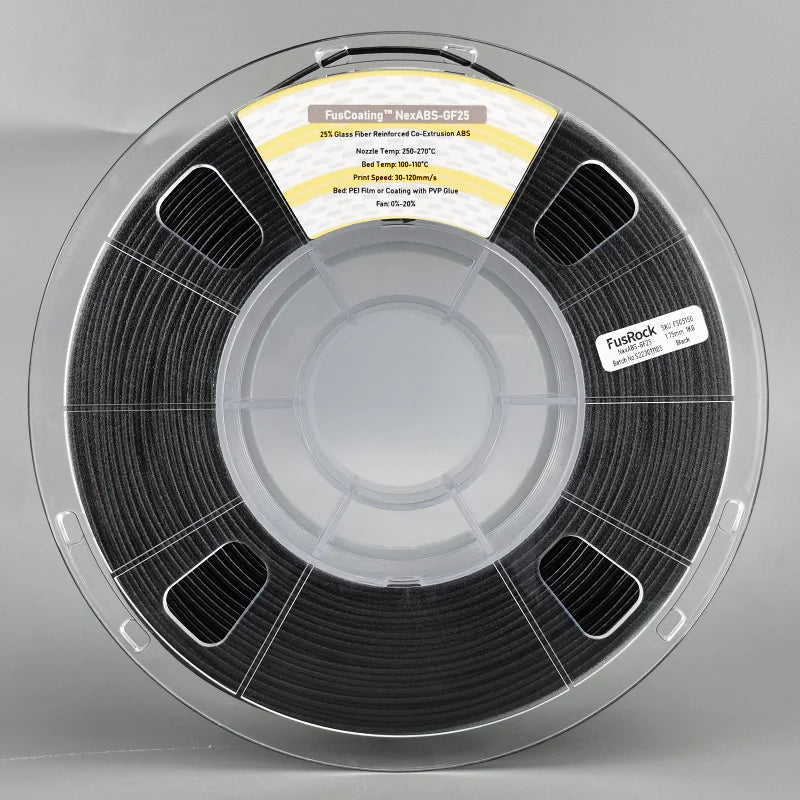 NexABS-GF25 Glass Fiber ABS Filament 1.75mm – Double-Layer High Fiber Content & Low Warpage