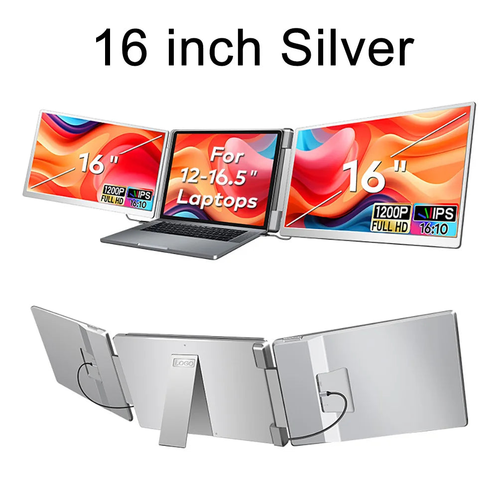 Portable Triple Screen Monitor