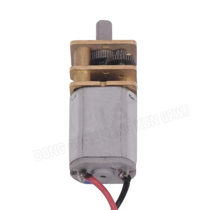 N20 Micro Gear Reduction Motor – DC 3V–12V Pure Steel Gears High Torque for Robotics / DIY / Smart Home