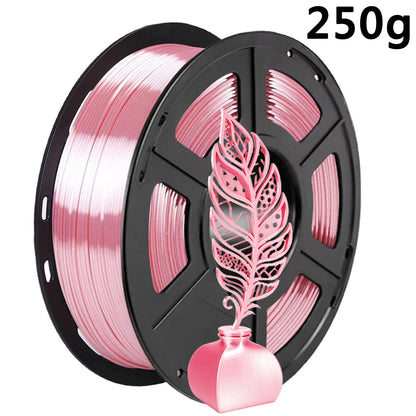 Silk PLA Filament – 1.75mm Shiny Metallic Finish 3D Printer Filament