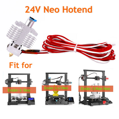 Hotend Kit for Ender 3 Neo / V2 Neo / Max Neo – J-Head Heatbreak, Nozzle Block & 1.5m Heater Thermistor