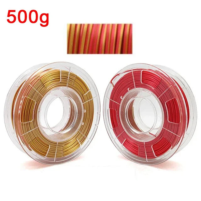 EasyThreed Dual Color Silk PLA Filament 1.75mm – 1kg Multicolor for FDM 3D Printers