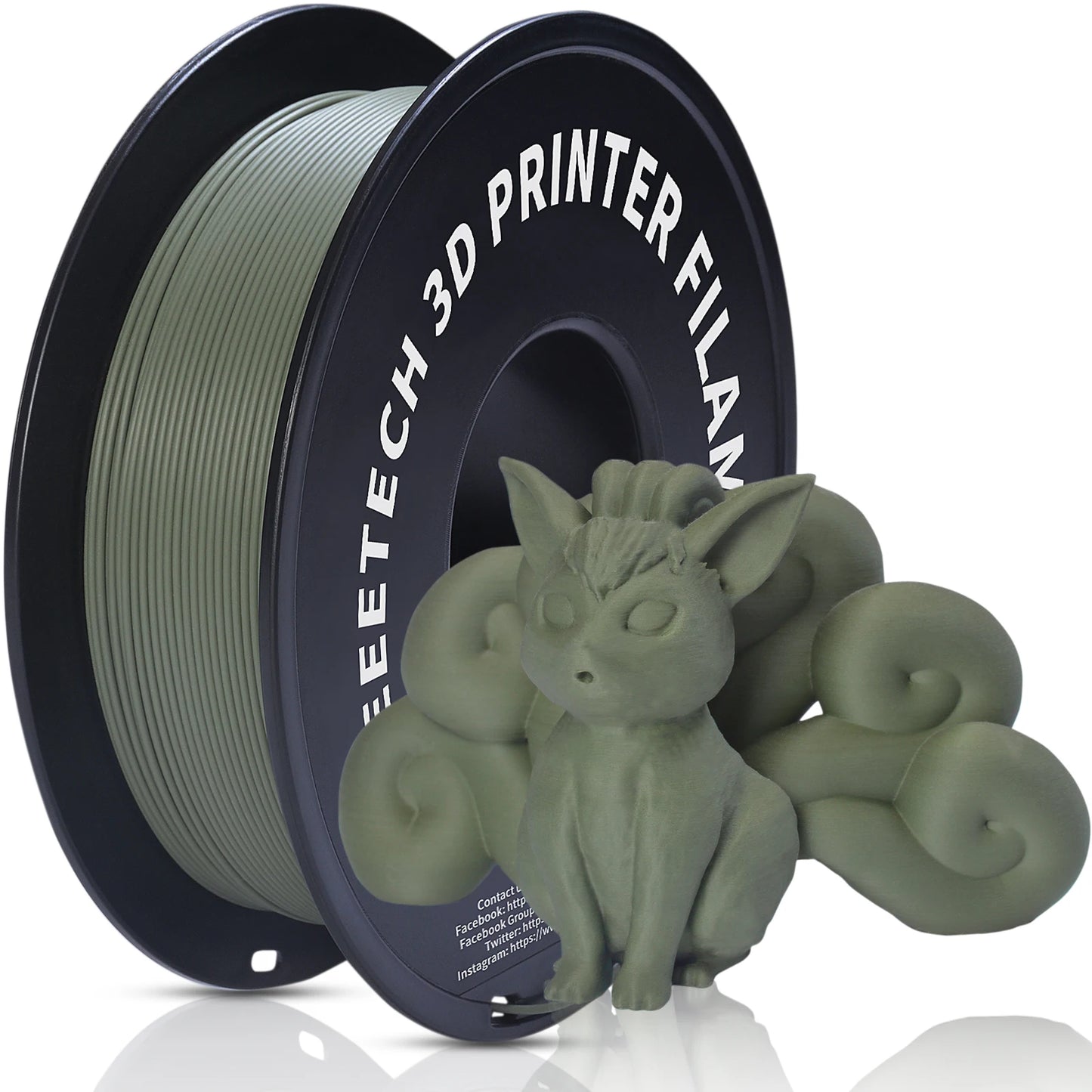 Geeetech Matte PLA Filament 1.75mm – 1kg Spool Vacuum Packed for FDM 3D Printers