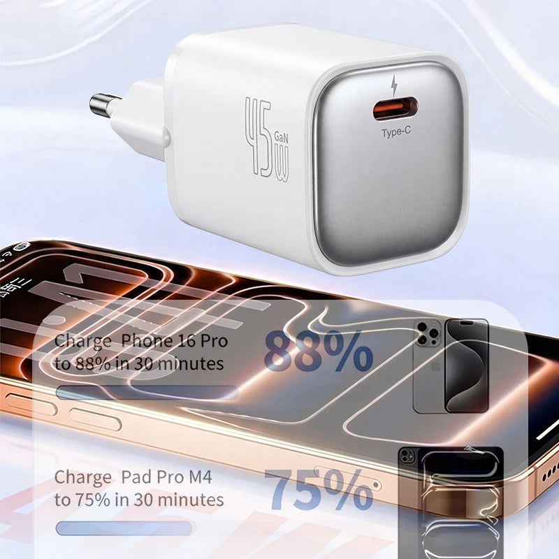 45W GaN USB-C Wall Charger