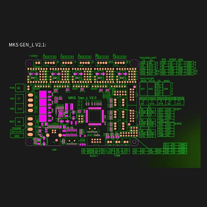 MKS Gen-L V2.1 3D Printer Control Board – Open Source Marlin Support A4988 / TMC2209 / BL-Touch