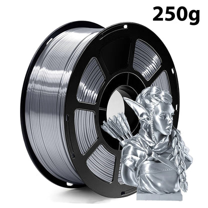 Silk PLA Filament – 1.75mm Shiny Metallic Finish 3D Printer Filament