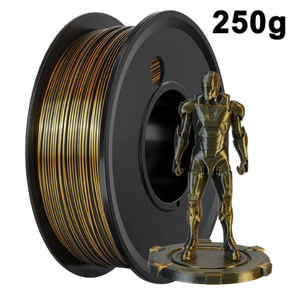 250g 500g 1Kg PLA Filament Silk Black Red Dual Color