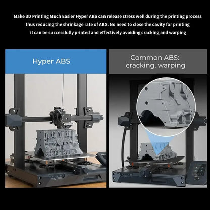 Creality Hyper ABS Filament 1.75mm – 1kg High-Speed Open Printing for FDM 3D Printers
