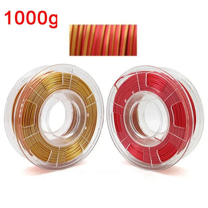 EasyThreed Dual Color Silk PLA Filament 1.75mm – 1kg Multicolor for FDM 3D Printers
