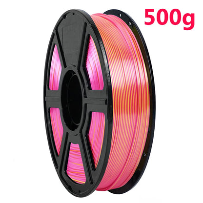 250g 500g 1Kg PLA Filament Silk Black Red Dual Color