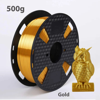 Silk PLA Filament – 1.75mm Shiny Metallic Finish 3D Printer Filament