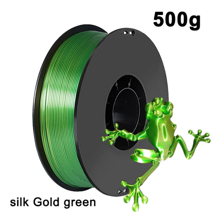 250g 500g 1Kg PLA Filament Silk Black Red Dual Color