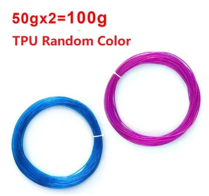 Flexible TPU Filament 1.75mm – 200g Translucent Glow-in-the-Dark 95A for FDM 3D Printers