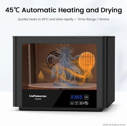 UV Resin Curing Station – 360° Rotating Turntable for Resin Prints