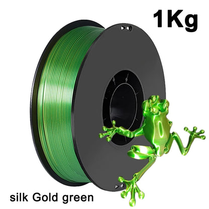 250g 500g 1Kg PLA Filament Silk Black Red Dual Color