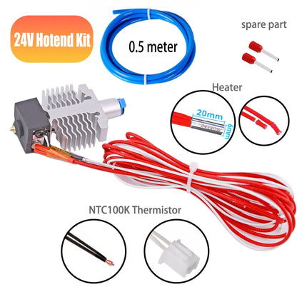 Hotend Kit for Ender 3 Neo / V2 Neo / Max Neo – J-Head Heatbreak, Nozzle Block & 1.5m Heater Thermistor